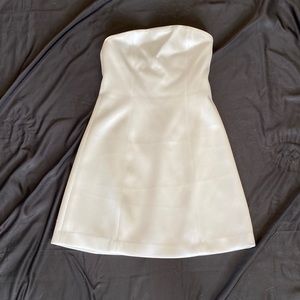 Alice + Olivia white mini dress